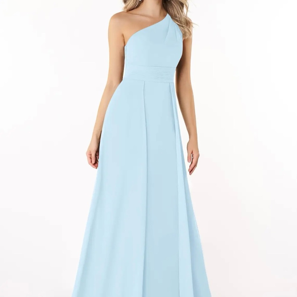 Azazie Dallas Sky Blue Chiffon Dress
